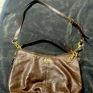 Coach Chocolate Brown Italian Leather